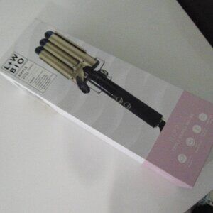 L+W BIO Triple Barrel Curling Iron – Black & Gold